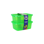 Jogo c/ 02 potes retangular neon 1540ml ref 3046 rae plasticos