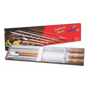 Conjunto p/ churrasco 05 pcs ref 1 039 Madefer