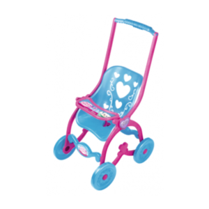 Carrinho de boneca princesas rosa/azul ref cdb040/10 Brinquemix