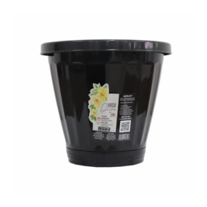 Vaso nº 28 redondo c/ prato preto ref 820 Uninjet