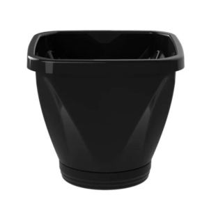 Vaso nº 28 quadrado c/ prato preto ref 1236 Uninjet