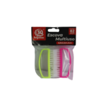 Kit c/ 02 escovas limpeza 6,9x2,3x4,3cm ref sq3967 sq comercio