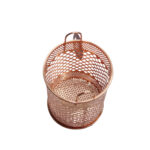 Porta talheres redondo metálico rose ref wx6572 Wellmix