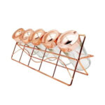 Porta temperos 05 peças vidro rose horizontal ref 4305 Wellmix