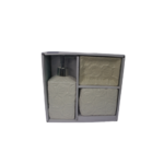 Kit banheiro 03 pcs 500ml ceramica rosas ref prb01007 rio de ouro