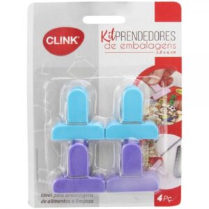 Kit c/ 04 prendedores de embalagem ref ck4658 clink