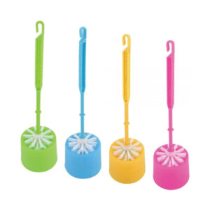 Escova sanitaria c/ suporte e cabo plastico ref rj1446 elite