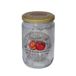 Pote vidro 660 ml c/ tampa decorada ref elud9147 elite