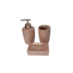 Produto Kit banheiro 03 pcs ceramica ariel crown ref prb01077 rio de ouro