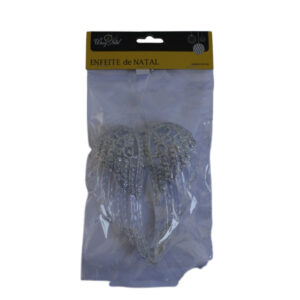 Enfeite de natal asas de anjo 15cm ref nta17013 Fartex