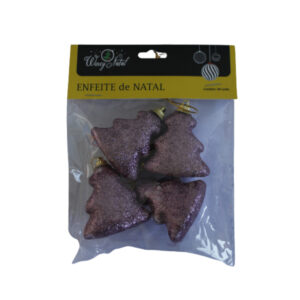 Pacote c/ 04 mini arvore natal color 05cm ref nta17073 Fartex