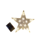 Enfeite decorativo de natal estrela 22cm led branco 7004 fartex