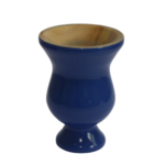 Produto Cuia de madeira colorida/lisa c/ pé Neves Ariel