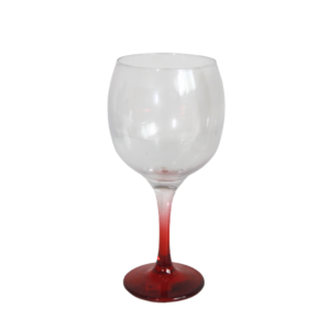 Taça 615 ml vidro gin royal pe vermelho ref 8090253 Allmix