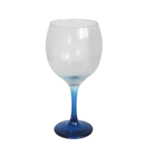 Taça 615 ml vidro gin royal pe azul ref 8090256 Allmix