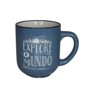Caneca 280 ml ceramica explore mundo ref 063az etilux