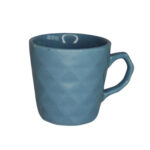 Caneca 220 ml ceramica drumy azul ref canc135az etilux
