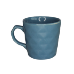 Caneca 220 ml ceramica drumy azul ref canc135az etilux