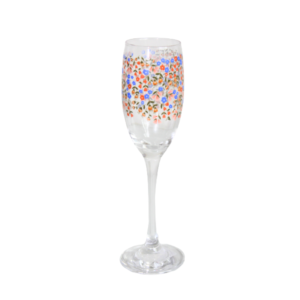 Taça 190 ml vidro champagne flores ref 78564000 Allmix