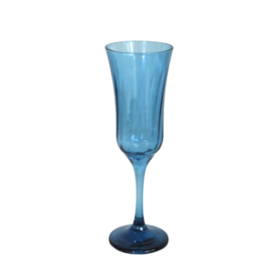 Taça 180 ml vidro champagne lirio ambar azul 7834045 Allmix