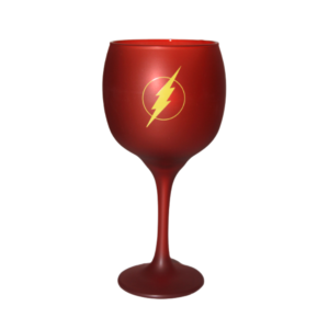 Taça 615 ml vidro gin prime the flash vermelho ref 809063 Allmix
