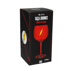 Taça 615 ml vidro gin prime the flash vermelho ref 809063 Allmix