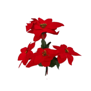 Enfeite decorativo de natal flor 31cm permanente pap100 Multiart
