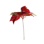 Enfeite decorativo de natal flor 28cm permanente flh03 Multiart