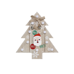Enfeite decorativo natal 16cm pinheirinho mdf c/luz m06 Multiart