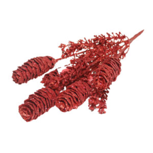 Enfeite decorativo de natal flor 34cm vermelha flb69v Multiart