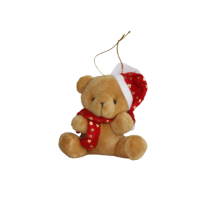 Enfeite decorativo de natal 10cm ursinho ref nat0169 Multiart