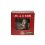 Produto Caneca 320ml vidro decorativo natal ref cnx0002 Multiart