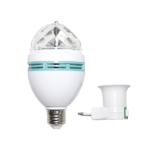 Lampada giratoria colorida c/ bocal bivolt ref lamp001 DL Festas