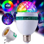Lampada giratoria colorida c/ bocal bivolt ref lamp001 DL Festas