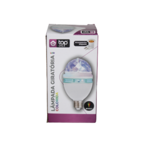 Lampada giratoria colorida c/ bocal bivolt ref lamp001 DL Festas