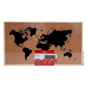 Quadro 40x60cm mdf mapa mundi ref wpl20007 Wincy