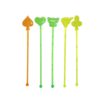 Kit c/ 05 misturadores 20cm color acrilico bebidas ref 8130 Wincy