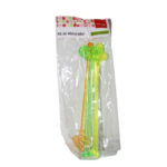 Kit c/ 05 misturadores 20cm color acrilico bebidas ref 8130 Wincy