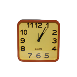 Relogio de mesa 15x15x3,5cm plastico color 4293 Amigold