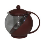 Produto Chaleira bola 1250ml vidro cha c/ infusor ref 5140 Amigold