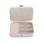 Porta joias pu c/flanela branco 16x10,7x4,9cm cb1998 C3B Comercio