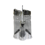 Galheteiro c/ 04 pcs vidro c/ suporte cromado rj7508 Elite