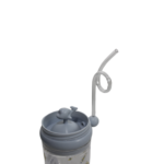 Copo 250ml infantil c/ canudo divertido baleia top1150 DL Festas
