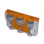 Produto Jogo c/ 03 tacas vidro 340ml vinho 3628 Euroquadros Fratelli