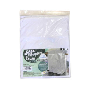 Capa de maquina G pvc antimofo branca ref 2599 Vida Pratika