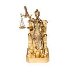 Enfeite de resina dama da justiça 19cm tresj08 Tenda Importação