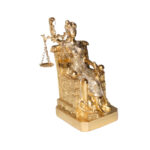 Enfeite de resina dama da justiça 19cm tresj08 Tenda Importação