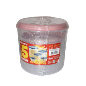 Jogo mantimento 05 pcs redondo plastico ref cm-05 Giplas