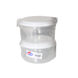 Jogo c/ 02 potes redondos altos 1 lt ref cm21 Giplas