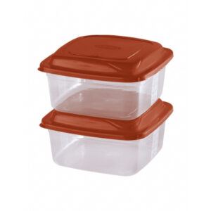 Jogo c/ 02 potes quadrados 1,5 lts ref cq 215 Giplas